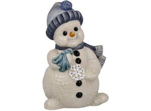 4005169357633 - Schneemann GOEBEL Weihnachtsdeko Dekofiguren Gr B H 8 cm x 115 cm bunt Weihnachtsengel Weihnachtsfiguren Steingut Figur - Meine Schneeflocke