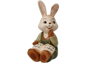 4005169360572 - Osterhase GOEBEL Hasenschule - Früh übt sich bunt B65cm H45cm T10cm Steingut Dekofiguren Sammelfigur Hase beim Lesen