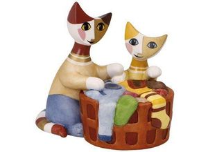 4005169362385 - Dekofigur GOEBEL Rosina Wachtmeister - Cats Piccoli aiutanti bunt Dekofiguren B H T 10cm x 10cm x 11cm Biskuitporzellan Sammelfigur Tierfigur B10cm H10cm T11cm