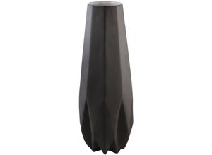 4005169365423 - Tischvase KAISER PORZELLAN Polygono Star Vasen Gr H 41cm Ø 145cm grau (dunkelgrau) Vase aus Biskuit-Porzellan im zeitlosen Design Höhe ca 41 cm