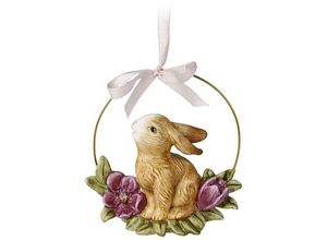 4005169366079 - Osterhase GOEBEL Hängeornament Jahreshase 2024 bunt B95cm H10cm T5cm Biskuitporzellan Dekofiguren Osterfigur Dekofigur Ostern Osterdekoration