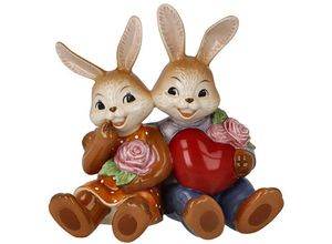 4005169366246 - Osterhase GOEBEL Figur Hasen - Mein Valentins-Schatz Dekofiguren Gr B H T 12 cm x 12 cm x 8 cm bunt Dekofiguren Osterfigur Dekofigur Ostern Osterdekoration