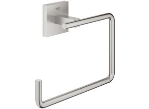 4005176753510 - QuickFix - Start Cube - Handtuchring - Supersteel Finish 40975DC0 (zum Anschrauben oder Ankleben) - Grohe