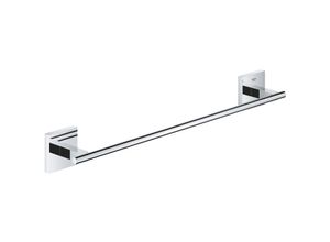 4005176753602 - QuickFix - Start Cube - Handtuchstange 450 mm - Chrom-Finish 40987000 (zum Anschrauben oder Aufkleben) - Grohe