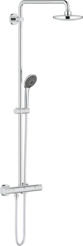 4005176982330 - GROHE Vitalio Joy Shower System 180 - Regenbrause ø 18 cm - Mit Thermostatbatterie - 15 cm Achsabstand