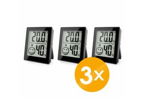 4005197640967 - 3x Thermo- Hygrometer 3er Set mit Smiley-Komfortanzeige