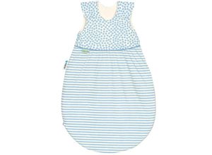 4005226190371 - Schlafsack BABYNEST® KLIMASOFT COLD – DOTS AND STRIPES in blau weiß