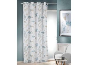 4005241848240 - Gardine Augusta Gr 1 blau B135cm H245cm Polyester Gardinen Fertigschal 4005241848240 - Gardine Augusta Gr 1 blau B135cm H245cm Polyester Gardinen Fertigschal