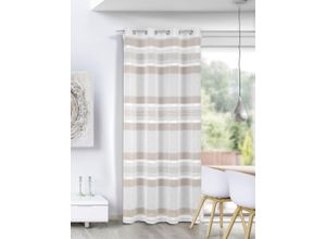 4005241870524 - Vorhang Kaia Gr 1 beige (creme beige) B135cm H245cm Polyester Gardinen Fertigschal