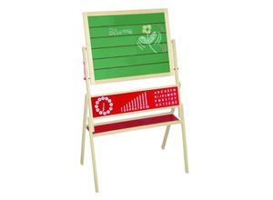 4005317213019 - Tafel Standtafel drehbar Schreibtafel liniert Maltafel magnetisch Kindertafel Holz natur