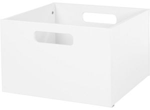 4005317272450 - roba® Aufbewahrungsbox weiß aus Holz  Organizer für Spielzeug weiß