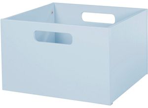 4005317272511 - roba® Aufbewahrungsbox blau aus Holz  Organizer für Spielzeug blau