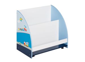 4005317302355 - Kinderregal ROBA Rennfahrer Gr B H T 60 cm x 40 cm x 60 cm 4 St blau Baby Regale Kinderregal Babyregal Kinderregale mit Rollen