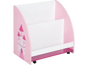 4005317302362 - Kinderregal ROBA Krone Gr B H T 60 cm x 60 cm x 40 cm 4 St rosa (rose) Baby Regale Babyregal Kinderregal Kinderregale mit Rollen