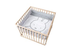 4005317313252 - Roba Universal-Laufgittereinlage Miffy grau Laufstalleinlage Laufgitter 75 x 100 bis 100 x 100 cm Kinder