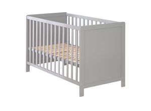 4005317324432 - Baby- & Beistellbett 2in1 Hamburg 60 x 120 cm taupe verstellbar inkl 5 Schlupfsprossen - B-Ware sehr gut