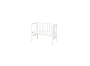 4005317335643 - Beistellbett 2in1 safe asleep® mit Barriere & Matratze - für alle Elternbetthöhen - Holz weiß