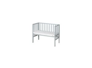 4005317335650 - Beistellbett 2in1 safe asleep® mit Barriere & Matratze - für alle Elternbetthöhen - Holz taupe