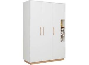 4005317340302 - Kleiderschrank Luna White in Weiß Eiche ca 131x194x55cm