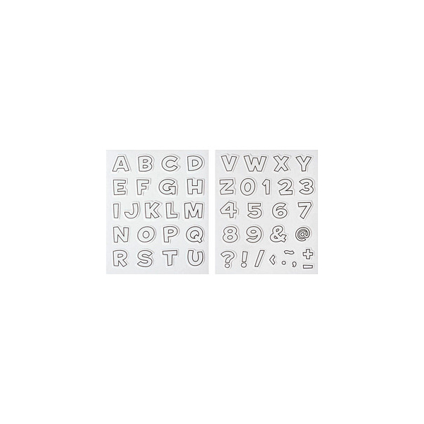 4005329153716 - Motivstempel-Set Buchstabe & Zahlen 100 - 550 mm 4005329153716 HEYDA