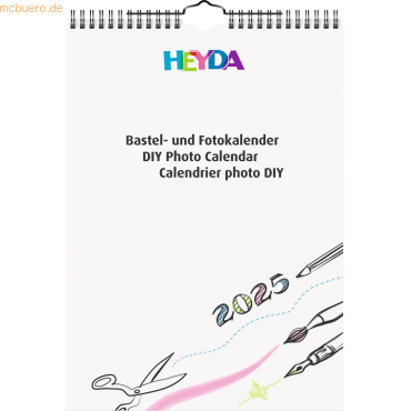 4005329158117 - 5 x Bastelkalender A4 weiß weiß 2025