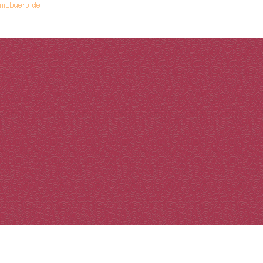 4005329722622 - 10 x Bastelkarton Milano 50x70cm geprägt rot