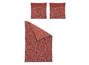 4005367101861 - Bettwäsche IRISETTE Verona 8298 Gr B L 155 cm x 220 cm (1 St) B L 80 cm x 80 cm (1 St) Mako-Satin rot Bettwäsche 155x220 cm Hochwertige Premium