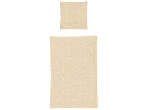 4005367110122 - Bettwäsche IRISETTE Easy 8440 Gr B L 155 cm x 220 cm (1 St) B L 80 cm x 80 cm (1 St) Seersucker beige (natur) Seersucker-Bettwäsche