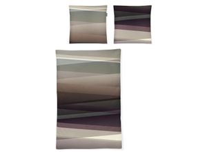 4005367115592 - Bettwäsche IRISETTE Magic 8881 Gr B L 135 cm x 200 cm (1 St) B L 80 cm x 80 cm (1 St) Mako-Satin beige (natur) Bettwäsche 135x200 cm edler Digitaldruck