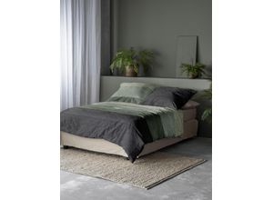 4005367118241 - Bettwäsche IRISETTE Koala 8430 Gr B L 140 cm x 200 cm 1 St 1 St Feinbiber B L 90 cm x 70 cm grün kuschelig weiche Winterbettwäsche