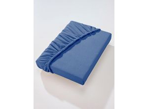 4005367662119 - Betttuch IRISETTE Laken Gr B L 90-100 cm x 190-200 cm 1 St Feinbiber 15 cm blau (bleu)