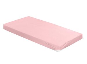 4005367753077 - Spannbettlaken IRISETTE Neptun 5 Laken Gr B L 190 cm x 200 cm 1 St Interlock-Jersey 25 cm 180-200 x 200-220 cm rosa (altrose) Spannbettlaken