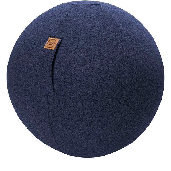 4005380455729 - Sitting Ball Â»FELTÂ« mit abnehmbarem Bezug waschbar Griff mit Klettband (dunkelblau) - B-Ware neuwertig