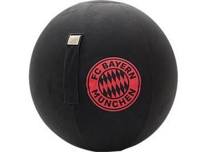 4005380518516 - Sitzball mit FCB-Logo offizielles Lizenzprodukt mit Griff Ø ca 650 mm Polyester & PVC schwarz