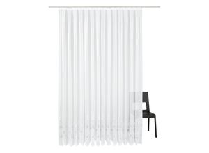 4005385476279 - Gardine WECKBRODT Jacqu Gardinen Gr 100 cm Kräuselband 300 cm weiß Kräuselband halbtransparent Polyester Strukturmuster Motiv nach Maß 4005385476279 - Gardine WECKBRODT Jacqu Gardinen Gr 100 cm Kräuselband 300 cm weiß Kräuselband halbtransparent Polyester Strukturmuster Motiv nach Maß