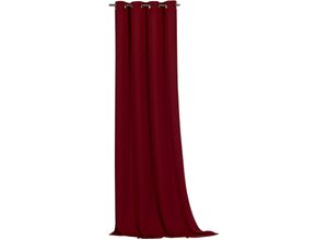 4005385827484 - Vorhang WECKBRODT Ronja Gardinen Gr 245 cm Ösen 275 cm rot (bordeaux) Ösen Gardine Thermo blickdicht wärme- und kälteisolierend Schalldämmend