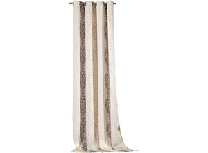 4005385831245 - Vorhang WECKBRODT Barock Gr 1 beige (natur) B140cm H245cm Jacquard Leinen Polyester Gardinen