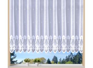 4005385837131 - Weckbrodt Gardine »Weimar« (1 St) Jacquard floral Halbtransparent Sockel Bordüre gebogt Store