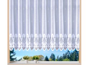 4005385837315 - Weckbrodt Gardine »Weimar« (1 St) Jacquard floral Halbtransparent Sockel Bordüre gebogt Store