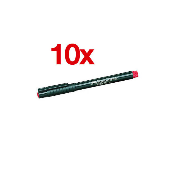 4005401020028 - Fineliner Finepen 1511 rot 04 mm 4005401020028 151121 10 Stück