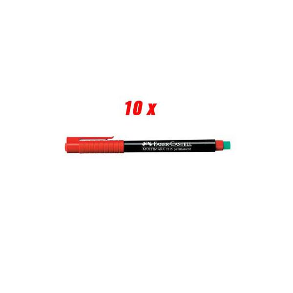 4005401020158 - Folienstift Multimark 1513 F rot 06 mm 10er Etui permanent 4005401020158 10 Stück