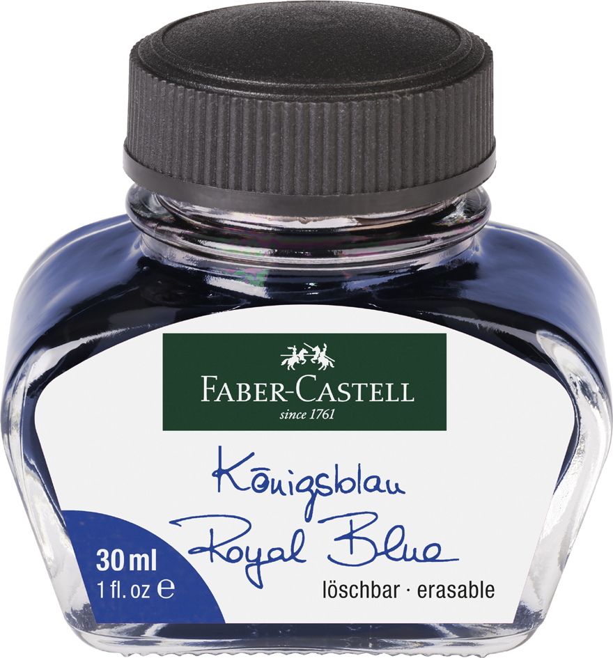 4005401080701 - FABER-CASTELL Tinte im Glas königsblau Inhalt 625 ml