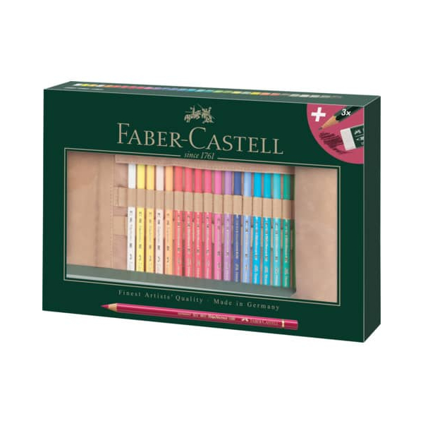 4005401100300 - Faber-Castell - Polychromos Colour pencil 30 ct pen roll (110030)