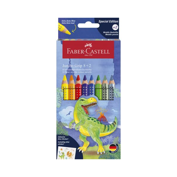 4005401109228 - FABER-CASTELL Jumbo Grip Buntstifte farbsortiert 10 St