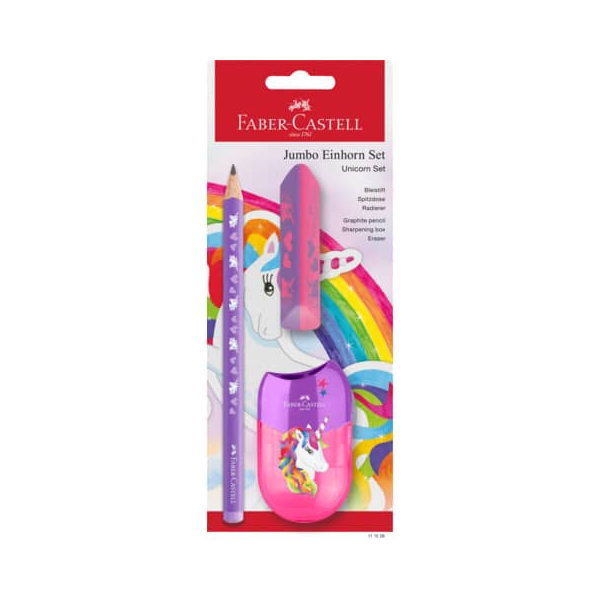 4005401115281 - Schreibset Jumbo 3tlgEinhorn lila 4005401115281 Faber-Castell