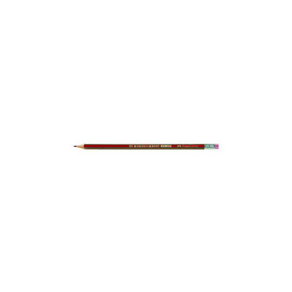 4005401121008 - Bleistift DESSIN 2001 112100 rot gold kA HB 4005401121008 Faber-Castell