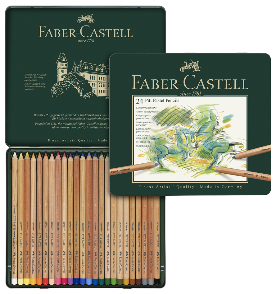 4005401121244 - Pastellstift Pitt Pastell 24 Stifte farbig sortiert im M