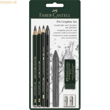 4005401129974 - Faber-Castell Pitt Graphite set - crayon and pencil set - 5 pieces