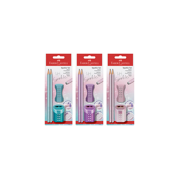 4005401182825 - Schreibgeräteset Grip Skaprle 118282 2x rosé2x lila oder 2x ocean kA B 4005401182825 Faber-Castell