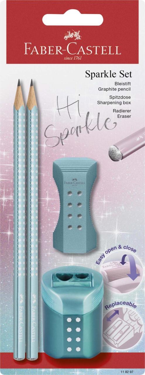 4005401182979 - Grip Sparkle Bleistift-Set B ocean metallic 1 Set 4005401182979 Faber-Castell